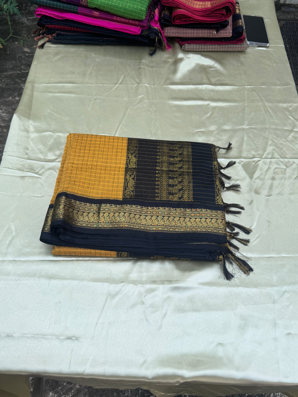 KALYANI COTTON CHECKERED SAREES