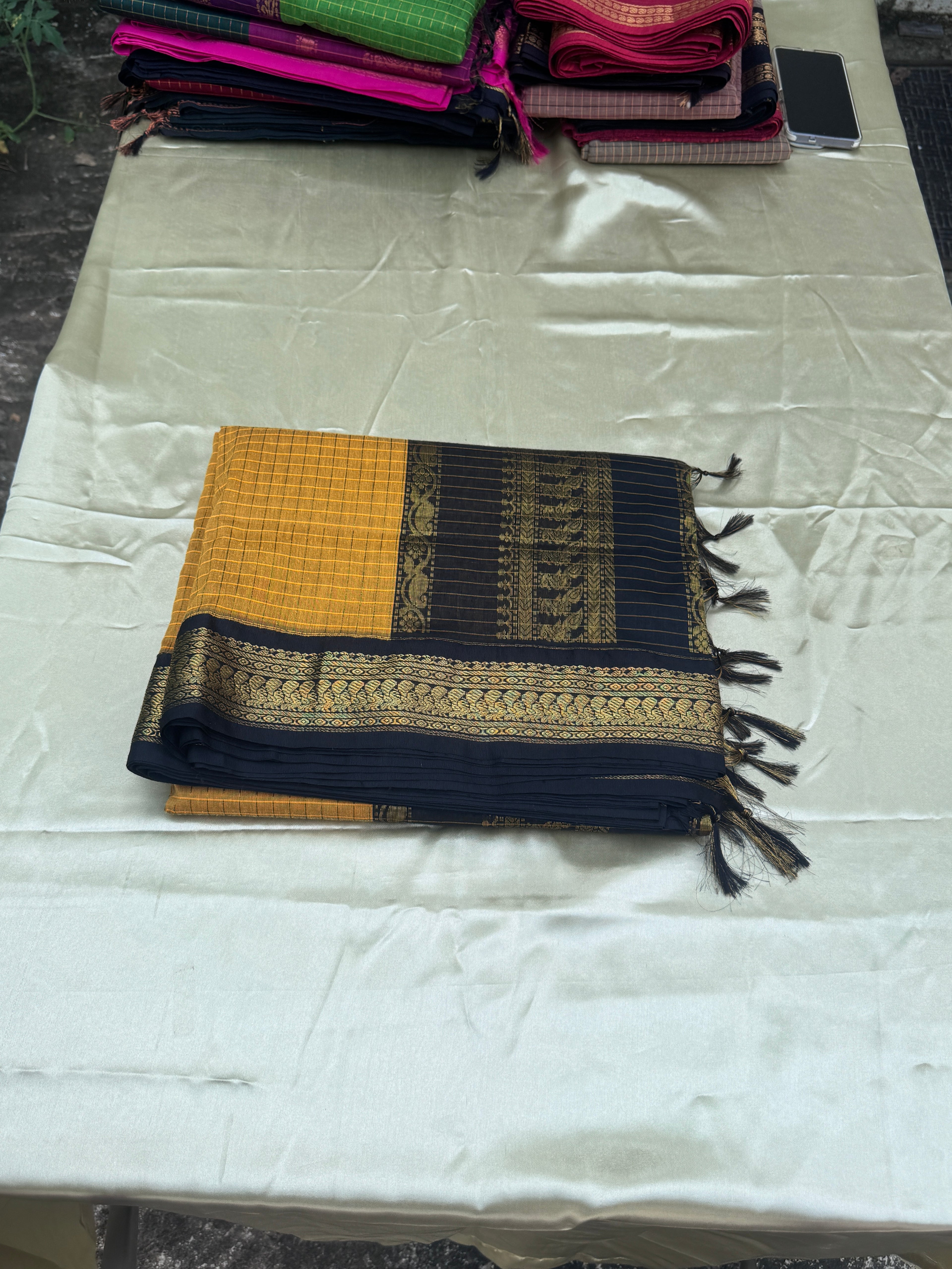 KALYANI COTTON CHECKERED SAREES