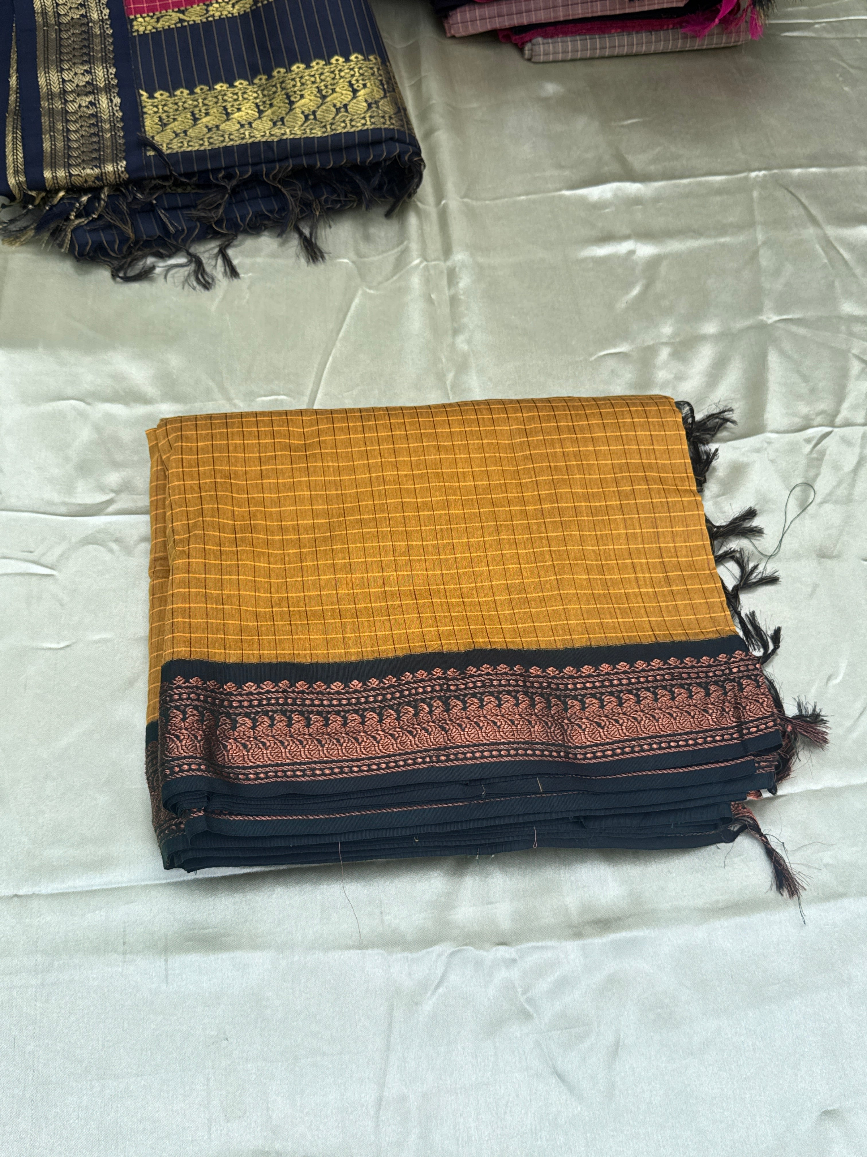 KALYANI COTTON CHECKERED SAREES