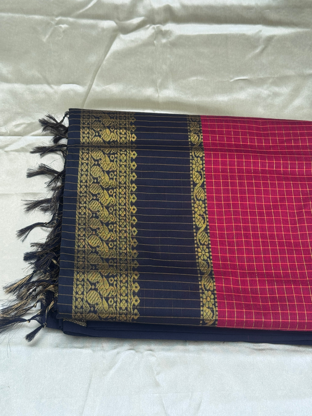 KALYANI COTTON CHECKERED SAREES