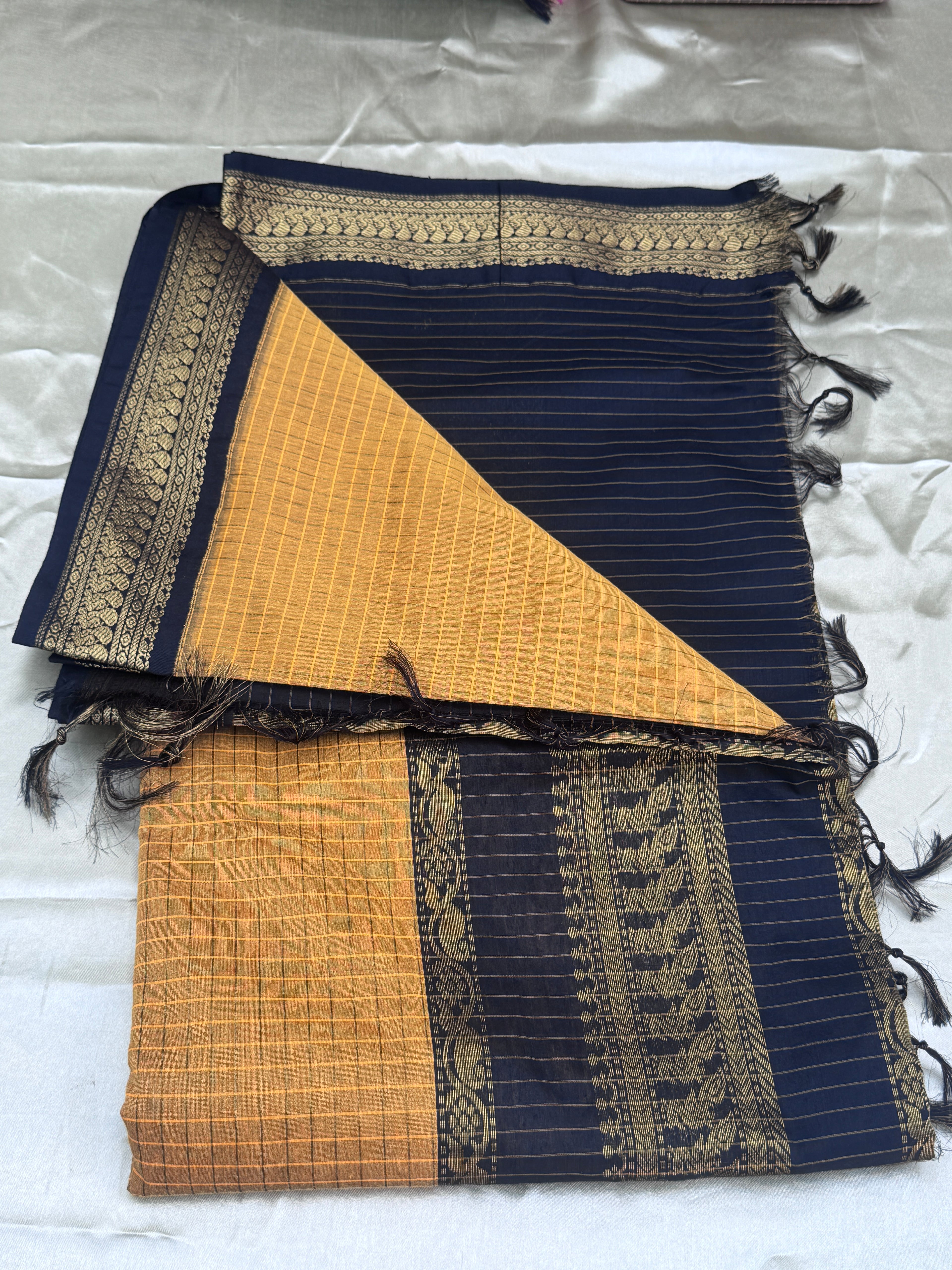 KALYANI COTTON CHECKERED SAREES